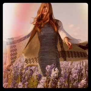 NWOT Holding Horses Sweater Dress with Fringe